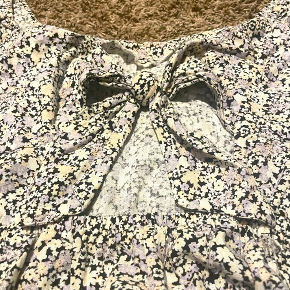 Stitch&Pine Floral Off The Shoulder Crop Top - Picture 3 of 4